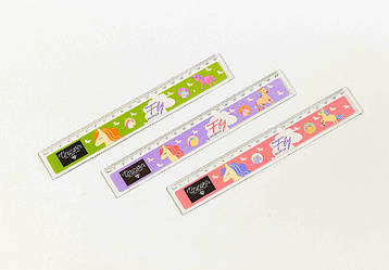 Лінійка пластикова 20см прозора "Єдиноріг"