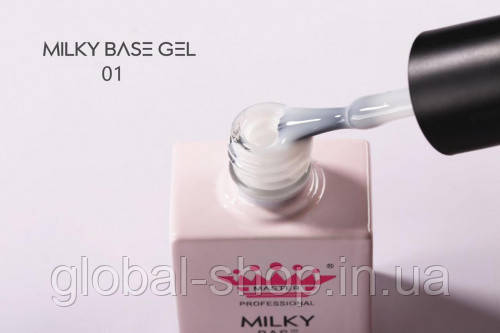 Френч база каучукова молочна Milk 15 мл,Global Fashion