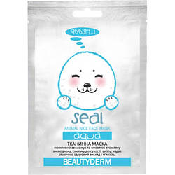 Тканинна маска для обличчя BeautyDerm Animal Seal Aqva Зволожувальна, 25 мл