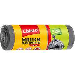 Пакети для сміття Chisto Strong 60 л, 15 шт.