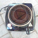 Електроплитка МРІЯ 5852Т інфрачервона одинарна чорна, фото 3