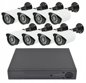 Комплект відеоспостереження на 8 камер CCTV DVR KIT 945 Лучшая цена