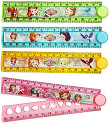 Лінійка пластикова 30см, складається, "Софія", в пакованні 40шт