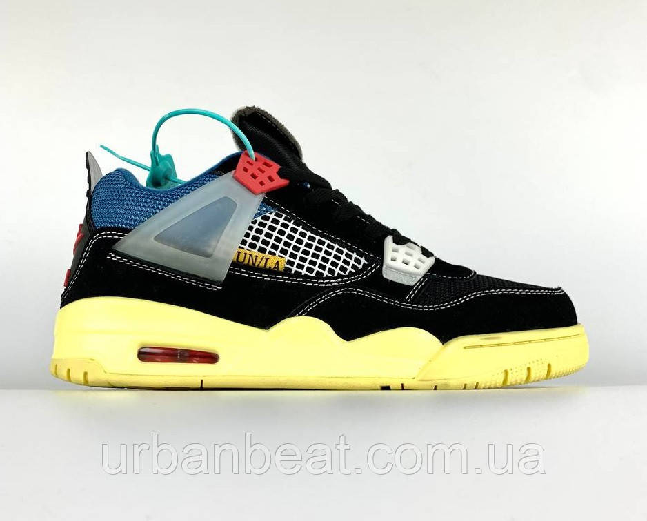 Чоловічі баскетбольні кросівки Air Jordan 4 Off Noir (Черний), фото 1
