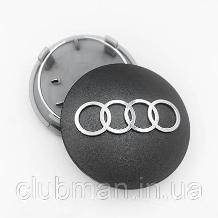 Ковпачки (заглушки) в литі диски AUDI (Ауді) 68 мм Сірі (8D0601170), фото 1