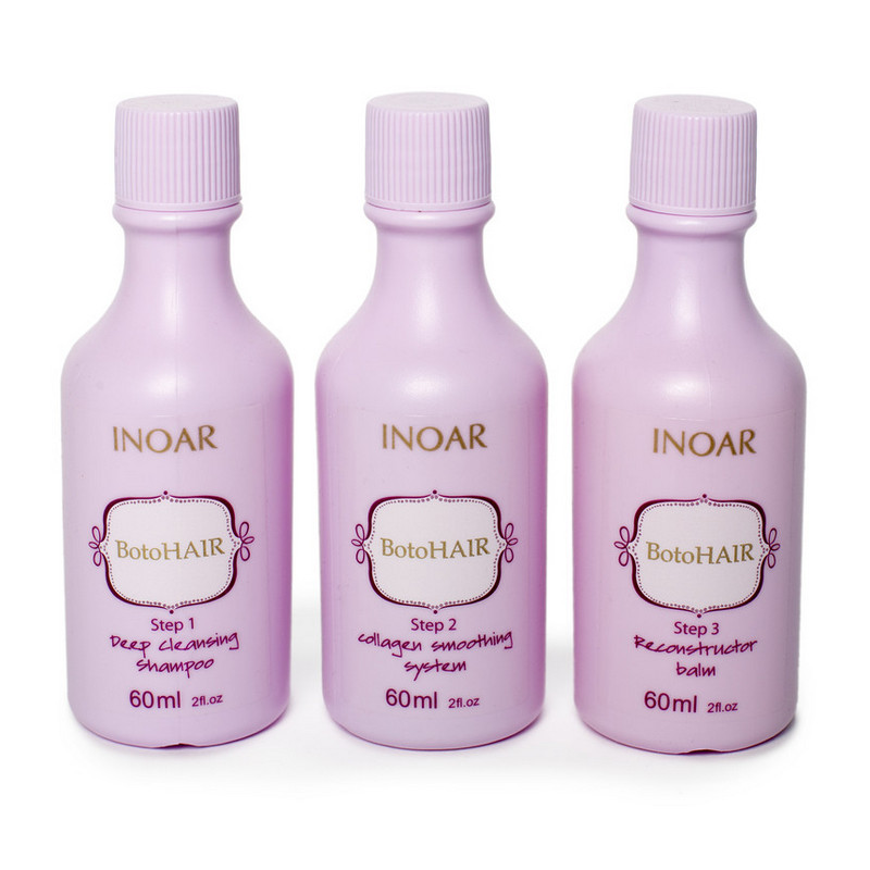 Inoar BotoHair (Іноар БотоХеир)Ботекс для волосся пробник 3x60 мл (заводська упаковка)