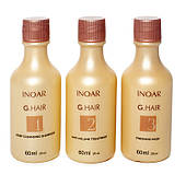 Inoar G. Hair (Іноар Джі Хаєр), Набір для кератинового випрямлення волосся пробник 3х60 мл
