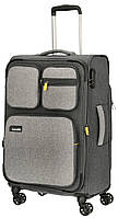 Тканевый чемодан средний Travelite Nomad серый на 60л