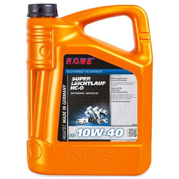 Моторное масло Rowe Hightec Super Leichtlauf Hc-o 10W-40 4 л, ціна 1118 ...