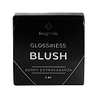 Рум'яна для обличчя Bogenia Blush компактні № 004 шиммерні Glossiness Berry Extravaganza, фото 4