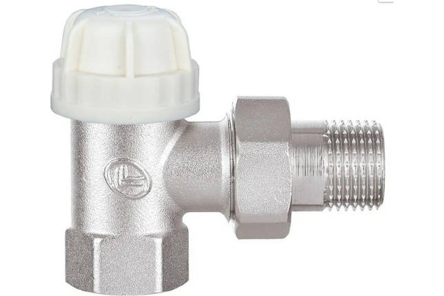 Кран для радіаторів опалення Duble-lin термостатичний кутовий 1/2" ВН (78-125), фото 1