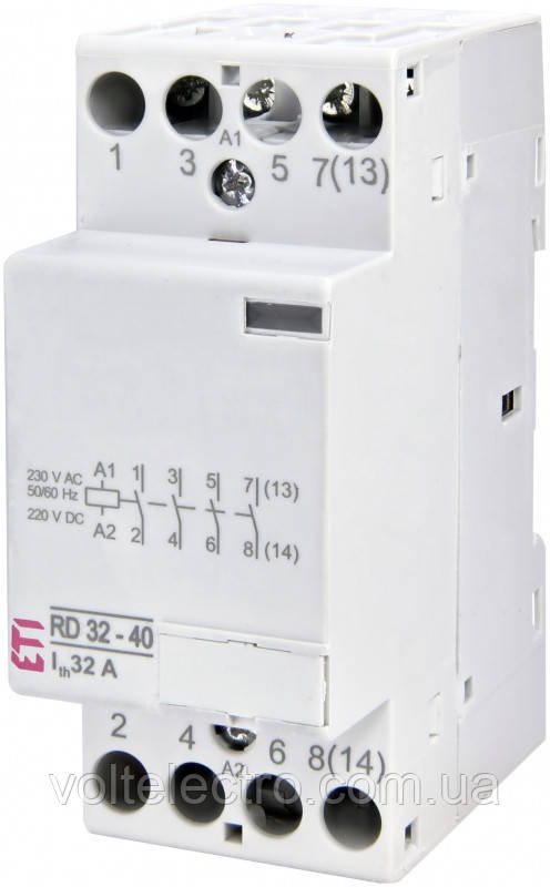 Модульний контактор RD 32-40 230V AC/DC