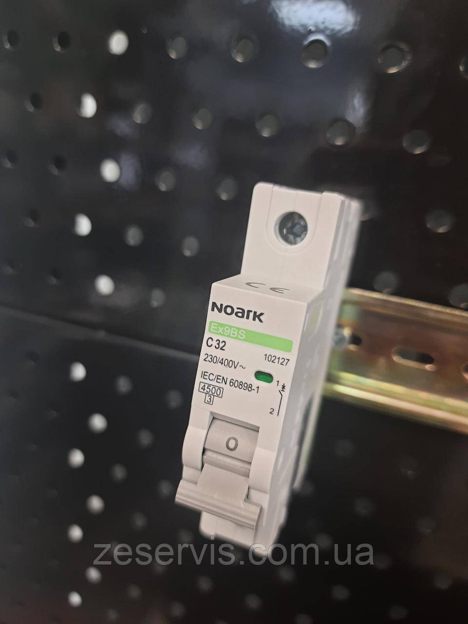 Модульні автоматичні вимикачі Ex9BS 1P C32, Noark, фото 1