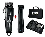 Набір для стрижки в кейсі Wahl Cordless Combo Super Taper Cordless Black + Beret Stealth 08592-017, фото 2