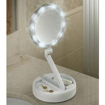 Складане дзеркало для макіяжу з Led-підсвіткою My Fold Away Mirror, фото 1