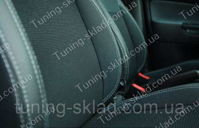 Чохли на сидіння Шкоду Октавія А4 Тур (чохли з екошкіри Skoda Octavia A4 Tour стиль Premium), фото 1