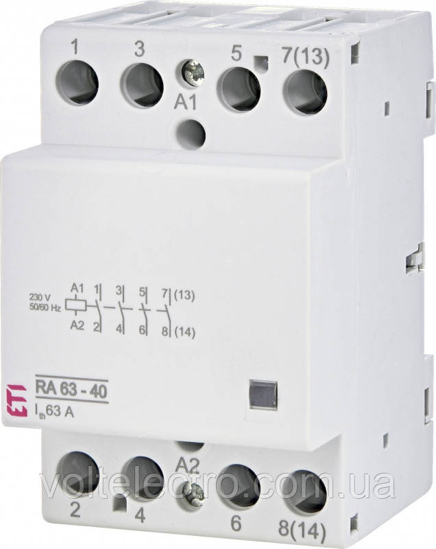 Модульний контактор RA 63-40 230V AC