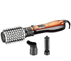 Фен-щітка, стайлер з обертовими насадками для кучерів і обсягу Gemei GM, фото 3