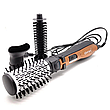 Фен-щітка, стайлер з обертовими насадками для кучерів і обсягу Gemei GM, фото 9