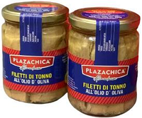 Філе тунця в оливковій олії Plazachica 400 г. 12 шт/ящ