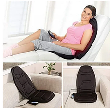 Масажна накидка на крісло Massage Seat Topper 5 вібраційна з пультом керування для дому та автомобіля, фото 4