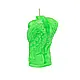 Свічка LOVE FLAME - Angel Man Green Fluor, CPS07-GREEN, фото 3
