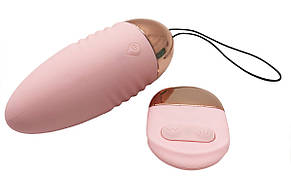 Вібратор-яйце з пультом ДК рожеве віброяйце інтимне "Spark of love", фото 1