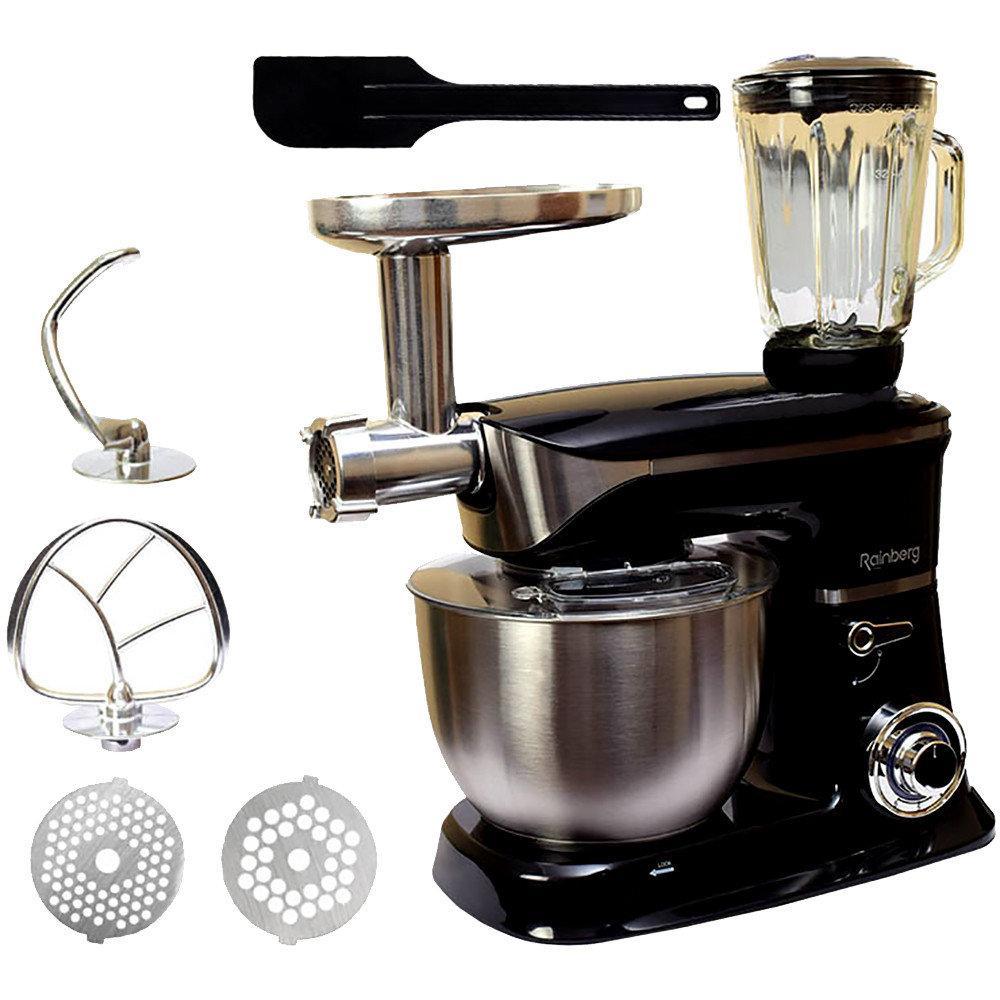 Кухонний комбайн Rainberg 3 в 1 Тестомес, М'ясорубка, Блендер (4200 Вт) 5B