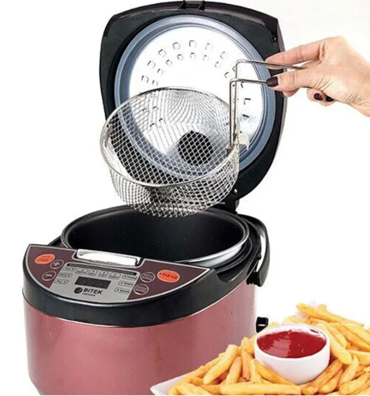 Мультиварка рисоварка фритюрниця 6,0 л 1500 Вт 12 програм Rice Cooker MultiPro BITEK