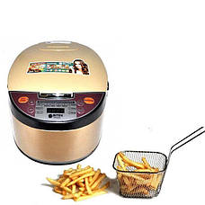 Мультиварка рисоварка фритюрниця 6,0 л 1500 Вт 12 програм Rice Cooker MultiPro BITEK, фото 4