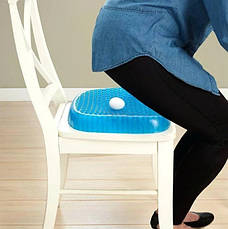 Ортопедична подушка для розвантаження хребта Egg Sitter ⁇ гелева подушка, фото 5