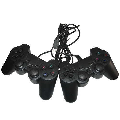 Геймпад для ПК 2 шт. із вібро USB джойстик контролер для PC GamePad DualShock DJ