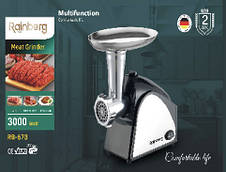 М'ясорубка Rainberg RB-678 3000W + Насадка Для Колбас, фото 4