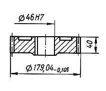 03-04-39М Колесо зубчасте КШП-3М (навантажувач Р6-КШП-6) z=43, m=4