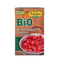Томаты органические в собственном соку без шкурки нарезанные Bio Farma Dimfil 500 г