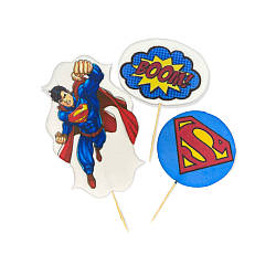 Цукрова прикраса для кондитерських виробів Супергерої Супермен