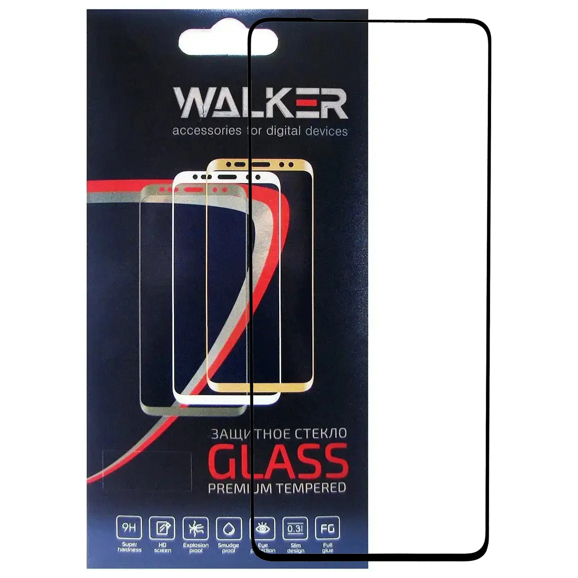 Захисне скло Walker 3D Full Glue для Samsung Galaxy Note 10 Lite Black, фото 1