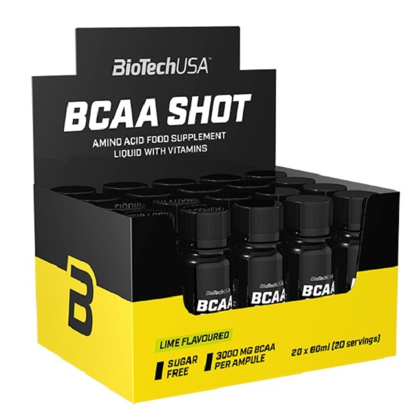 Амінокислота BioTech BCAA Shot zero carb 20 штук 60 мл