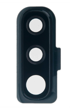 Скло камери з рамкою для смартфону Samsung A705 Galaxy A70 2019, чорний