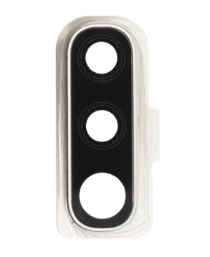 Скло камери з рамкою для смартфону Samsung A705 Galaxy A70 2019, білий