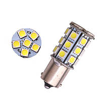 Светодиодная лампа с цоколем 1156 BA15s P21W 27 SMD 5050 12V Белый