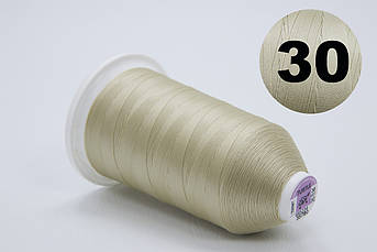 Нитка TURTLE 100% поліестер, товщина № 30, колір 35780  кремовий, довжина 2500м, Туреччина