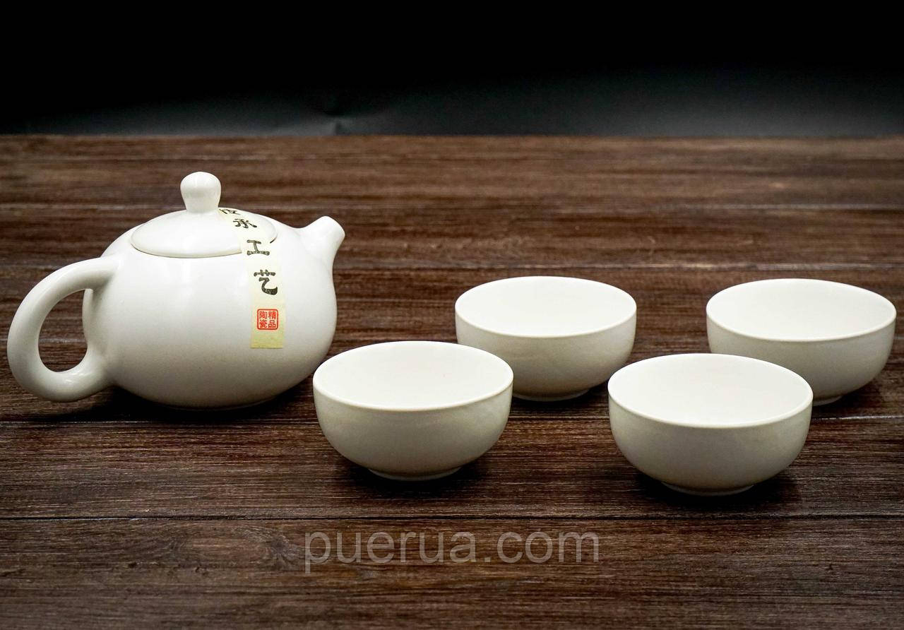 Набір посуду для чайної церемонії "Сі Ши" (білий) на 4 персони, фото 1