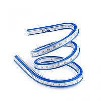 Лекало линейка гибкая двусторонняя 60 см/24 дюйма №16 (6087)