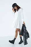 Сукня міді вільного фасону hot fashion — білий колір, M (є розміри), фото 8