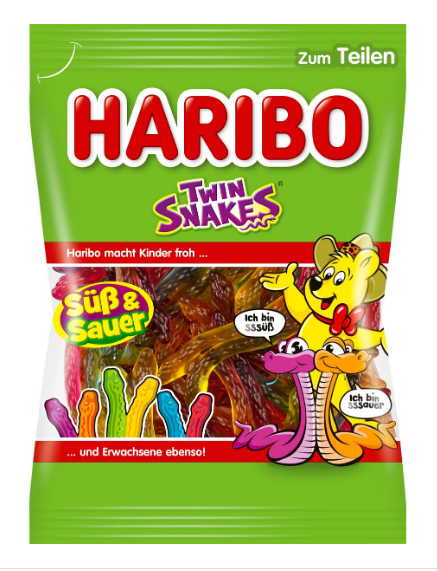 Желейки Haribo Twin Snakez 175 г.