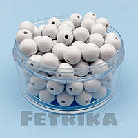 Намистини пластикові білі 10 мм