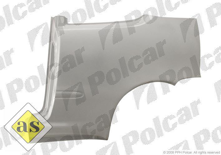 Заднє крило Fiat Seicento '98-10 ліве (Polcar), фото 1