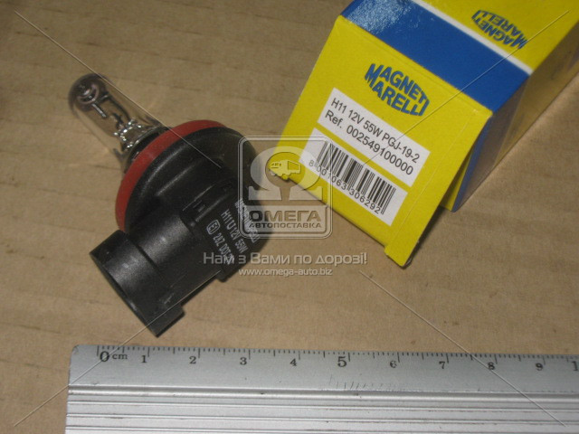 Лампа розжарювання H11 12V 55W PGJ19-2, Magneti Marelli 2549100000