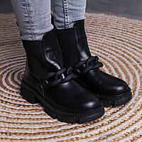 Черевики жіночі Fashion Hoofington 3441 38 розмір 24,5 см Чорний